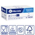 Ręczniki papierowe w roli z adaptorem, MERIDA TOP EKO AUTOMATIC MAXI ECOLABEL, dwuwarstwowe, piaskowe, średnica 19 cm, długość 150 m, karton 6 rolek